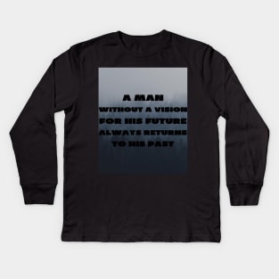 Man with a vision Kids Long Sleeve T-Shirt